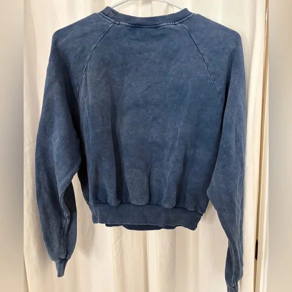 Zara Navy Blue Mickey Mouse Crewneck Sweatshirt - Picture 2 of 3